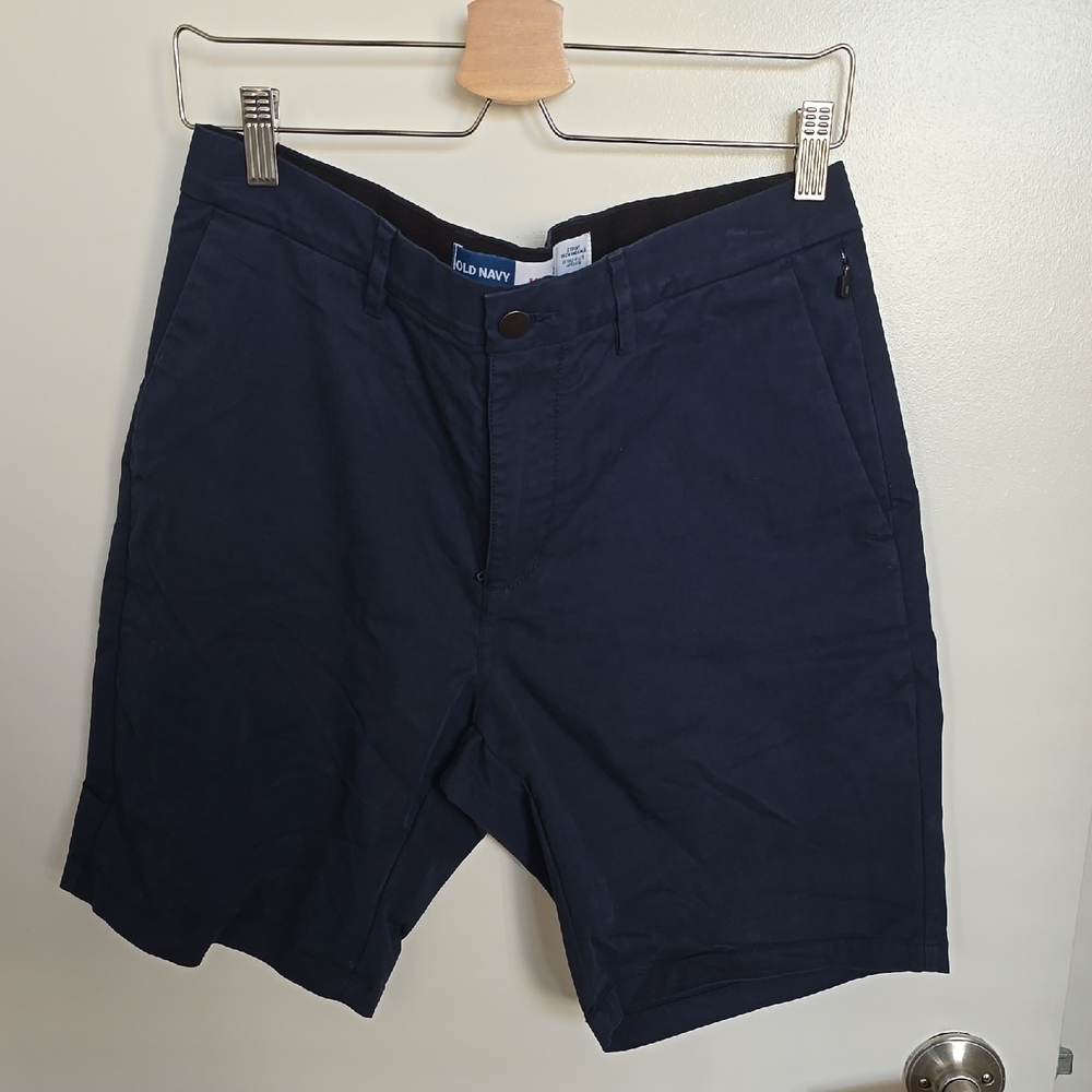 Old Navy Dark Blue Men's Flat Front Shorts
